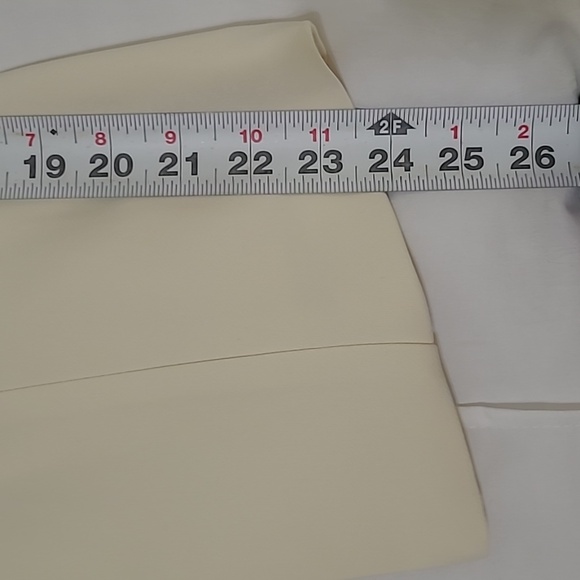 Cream Tailored Square Neck Button Front Blazer Vest NWT - Picture 9 of 10